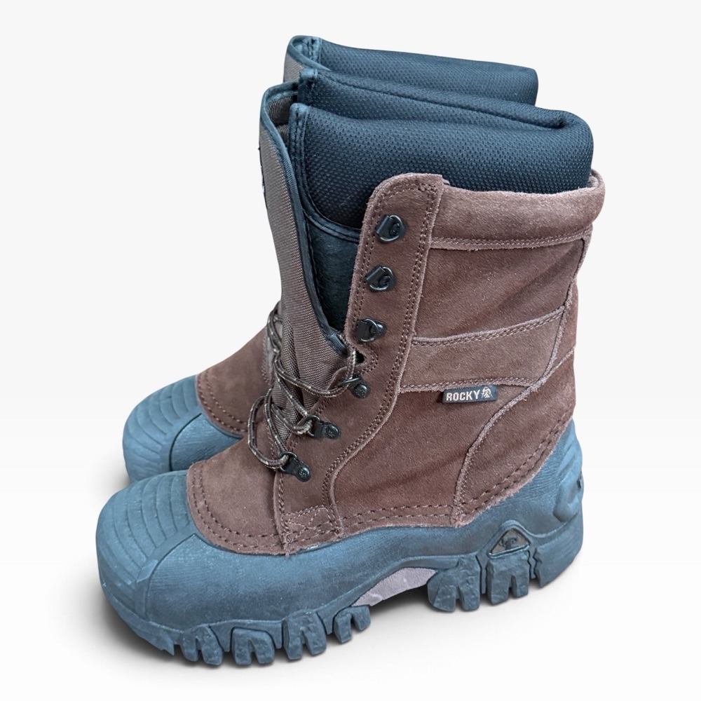 Rocky Boots Size 9 Jasper Trac Mens Brown Waterproof 200G Insulated Outdoor